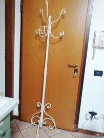 Attaccapanni shabby chic in ferro battuto + set 3