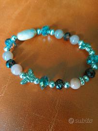 Bracciale - Pietra di Luna e Acquamarina