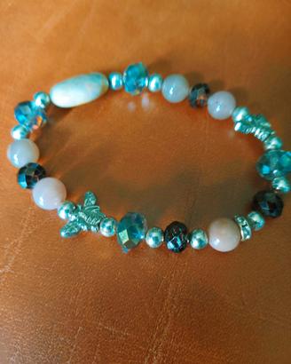 Bracciale - Pietra di Luna e Acquamarina