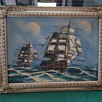 quadro anni '80 navi a vela