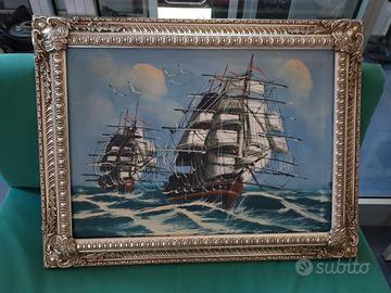 quadro anni '80 navi a vela