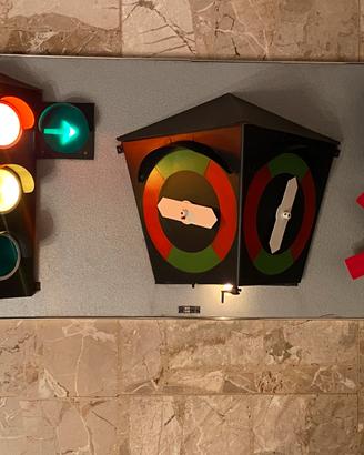 Scuola guida vintage epoca insegna luminosa