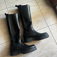 Stivali neri para e elastico