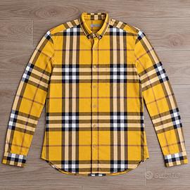 Camicia Burberry Brit a quadri giallo - M
