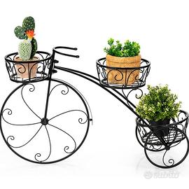 NUOVO Portafiori con Design Bici da Interno Estern