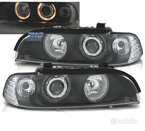 FARI BMW E39 95-00 FONDO NERO ANGEL EYES H7