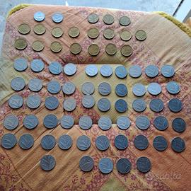 75 Monete da 5-10-20 LIRE anni doppi  1953-1982 .