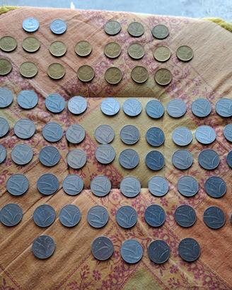75 Monete da 5-10-20 LIRE anni doppi  1953-1982 .