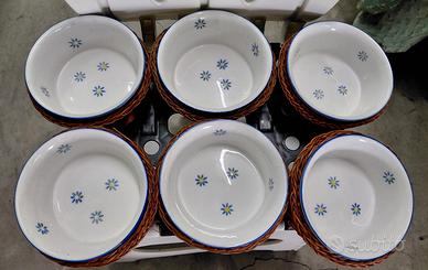 set n.6 ciotoline in ceramica 