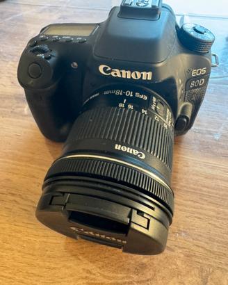 Canon EOS 80 D + 2 obiettivi + borsa trasporto