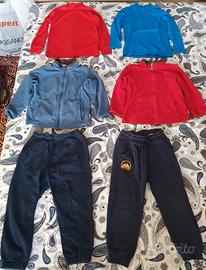 set abbigliamento per bambino taglia 5/7 anni