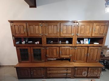 Mobile soggiorno in legno massello