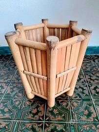 Portavaso in legno di bambù