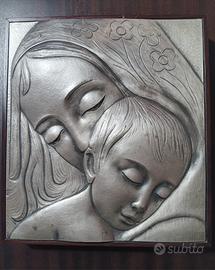 Quadro basso rilievo argento