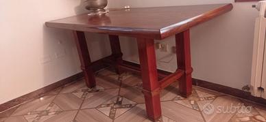 Tavolo anni 40 in noce e ciliegio