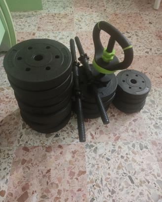 Manubri e kittlebell regolabili x40kg