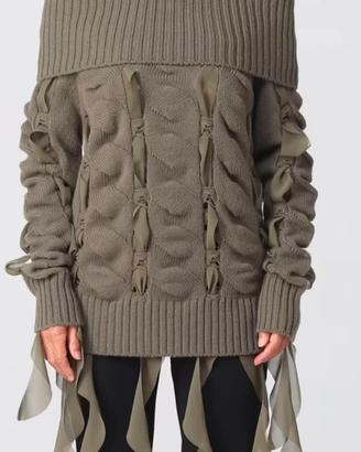 Maglia Blumarine in lana con nastri in georgette M