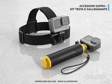 Kit Accessori GoPro: Fascia da Testa + Impugnatura