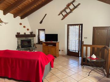 Trilocale con caminetto