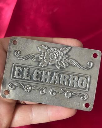 Placca El Charro argento 925