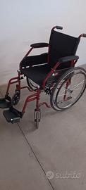 Carrozzina disabili manuale pieghevole