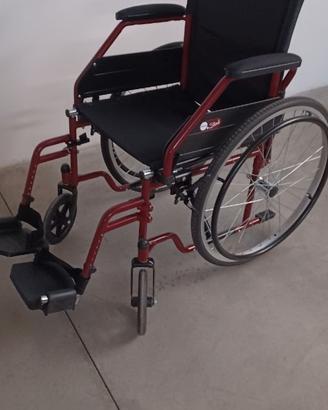 Carrozzina disabili manuale pieghevole