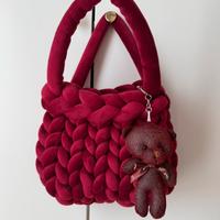 Borsa marshmallow bag in velluto chunchy bag