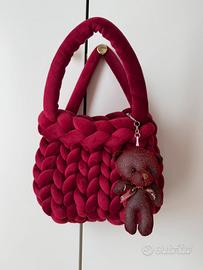 Borsa marshmallow bag in velluto chunchy bag