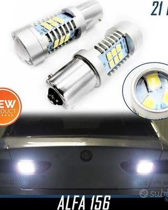 2 LAMPADINE RETROMARCIA LED P21W Alfa Romeo 156