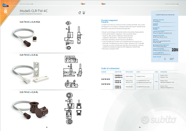 CONTATTI ANTIFURTO TSEC CLIC SERIE R DA INCASSO