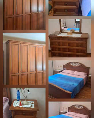 camera da letto completa  in noce nazionale