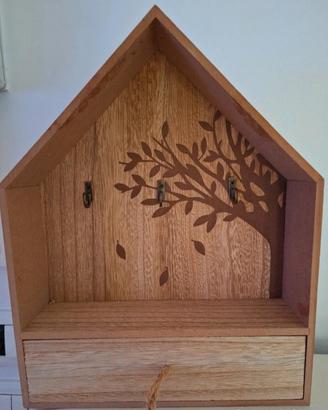 Casetta in legno per chiavi 