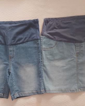 Pantaloncini e gonna Premaman Prenatal tg.M