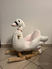 Cavallo a Dondolo a Forma di Cigno