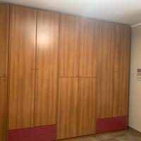 Camera da letto legno e rosso