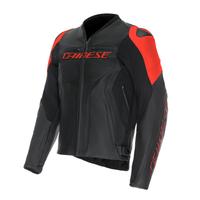 Giubbotto Moto in Pelle Dainese RACING 5 Nero/Ross