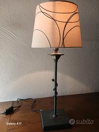Lampada Abat-Jour 55 cm Ferro Battuto 