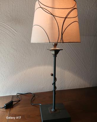 Lampada Abat-Jour 55 cm Ferro Battuto 