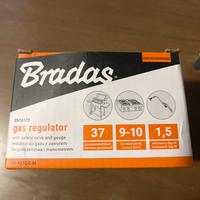 Regolatore di gas BRADAS con valvola e manometro