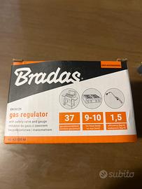 Regolatore di gas BRADAS con valvola e manometro