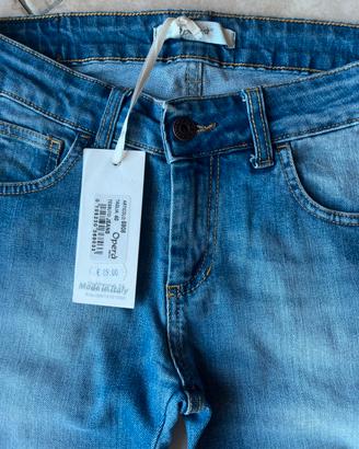 Jeans zampa nuovo tg 24 /25 36/38 xxs/xs Operà