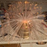 lampada in fibra ottica vintage