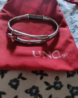 Bracciale Aperto A Foglia Vortice: Gioiello Moda Donna Regolabile Color Ciano