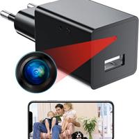 Caricatore USB con micro camera spia integrata 