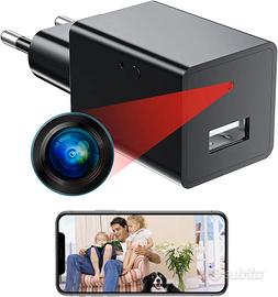 Caricatore USB con micro camera spia integrata 