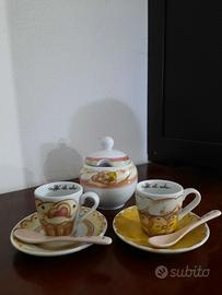 set di tazzine thun con zuccheriera stile cupcake