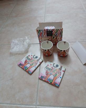 set tazzine con piattino