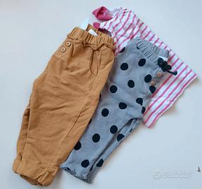 set zara bimba 6/9 mesi. canotte,magliette e panta