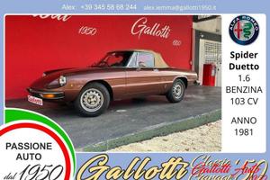 Alfa Romeo Spider (Duetto) 1.6 103 cv benz.