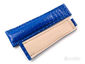 Cinturino Rolex Vero Coccodrillo Blu Lapis 20mm